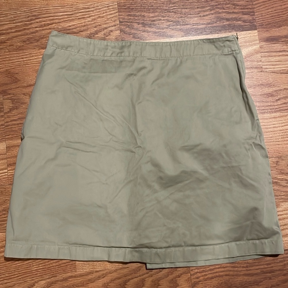 Lands' End Tan Uniform A-Line Skort